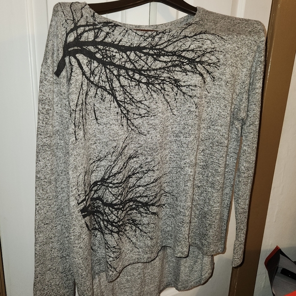 Avalove Two Trees Fuzzy Sweater - Picture 1 of 3